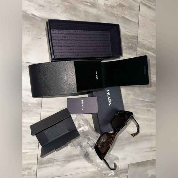 Prada Brown Tortoise Sunglasses - Picture 8 of 17